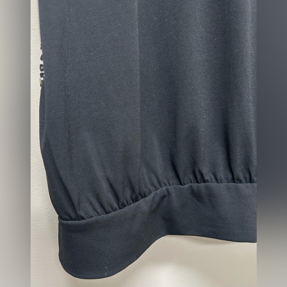 Chico's Black Women's Top SZ XL 3 animal print short sleeves banded waistband. - Picture 6 of 7